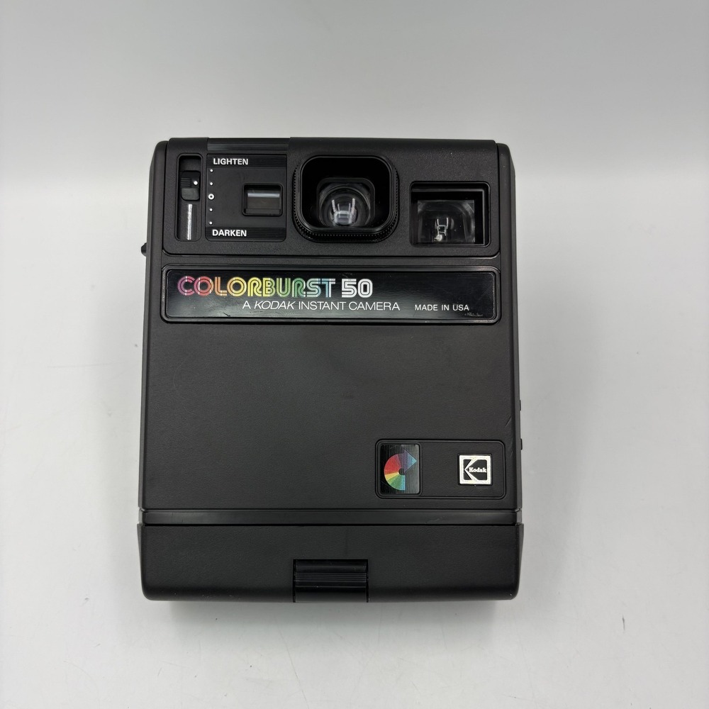 Vintage‎ Kodak Colorburst 50 Instant Film Camera Black Made In USA Untested